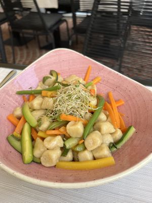 Gnocchi with vegetables and sage. Needed a bit more salt.  at Fiorentina in Locarno