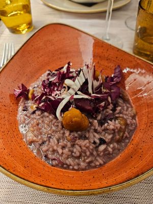 Vegan risotto at Fiorentina in Locarno
