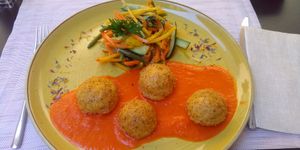 Palenta balls. at Fiorentina in Locarno