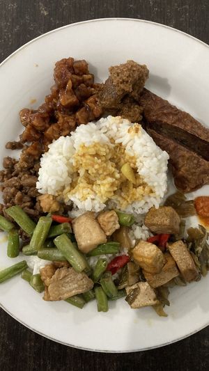 Tempeh was of course the best part  at Happy MFC Kitchen in Jakarta