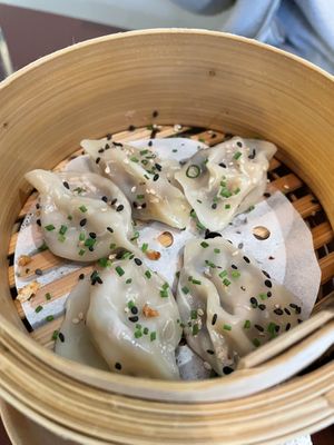 Mushroom Dumplings  at Steamy Windows in Ghent