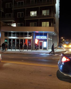 Night view  at BrewDog in Indianapolis