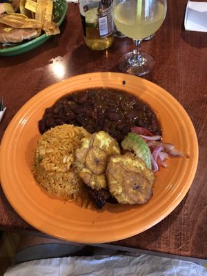 Vegetariano platter  at El Coqui in Santa Rosa