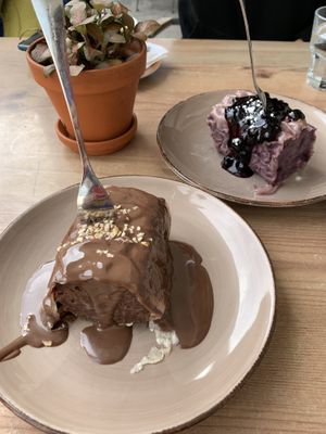 Chocolate & blueberry štruklji at Moji Struklji - My Dumplings of Slovenia in Ljubljana