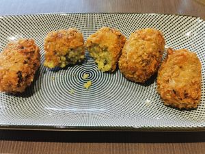 Croquetas con leche de coco at Lima Limón in Tossa De Mar