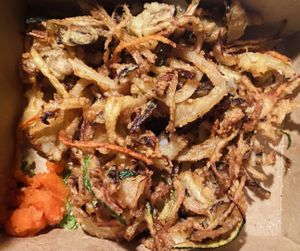 Tempura vegetables  at Chikyū Vegan Sushi Bar & Izakaya in Las Vegas