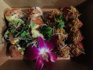 Sushi! All vegan  at Chikyū Vegan Sushi Bar & Izakaya in Las Vegas