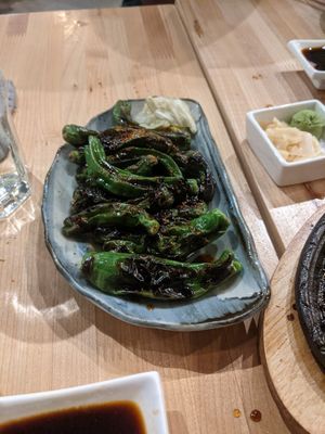 shishitos at Chikyū Vegan Sushi Bar & Izakaya in Las Vegas