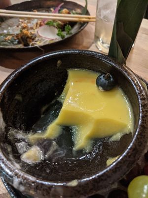 flan 😍😍😍😍 at Chikyū Vegan Sushi Bar & Izakaya in Las Vegas