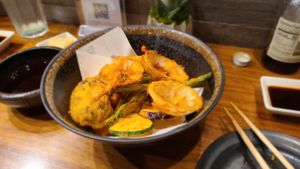 Vegetable Tempura at Chikyū Vegan Sushi Bar & Izakaya in Las Vegas