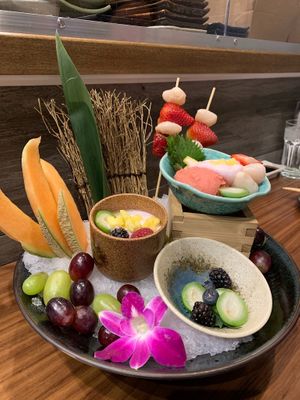 Chikyu platter at Chikyū Vegan Sushi Bar & Izakaya in Las Vegas