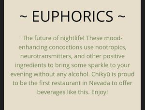 Euphorics at Chikyū Vegan Sushi Bar & Izakaya in Las Vegas