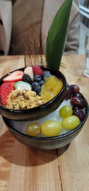 The chocolate mousse at Chikyū Vegan Sushi Bar & Izakaya in Las Vegas