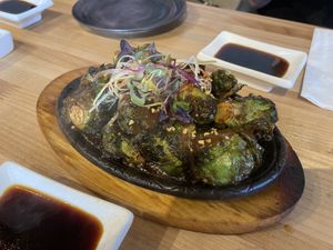 Brussels sprouts  at Chikyū Vegan Sushi Bar & Izakaya in Las Vegas