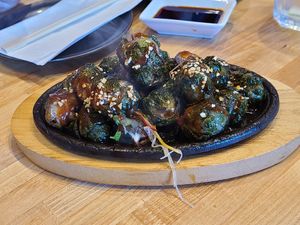 Brussel sprouts at Chikyū Vegan Sushi Bar & Izakaya in Las Vegas