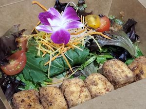 Tofu tempura at Chikyū Vegan Sushi Bar & Izakaya in Las Vegas