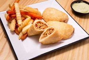 Vegan empanadas! at Kaktus & Co in Montevideo