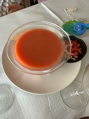 Gazpacho at La Cuina Del Mercat in Calaf