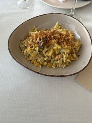 Basmati rice with boletus  at La Cuina Del Mercat in Calaf
