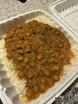 Chana masala  at Taste of India in Rockaway Beach
