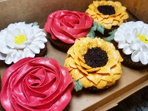 Sunflowers, Rose's, daisies  at Oh My Gosh Ganache in Frederick