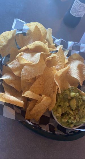 Chips and guac  at Pelon's Baja Grill in Norfolk