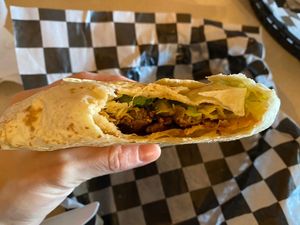 Vegan El Luchador   at Pelon's Baja Grill in Norfolk