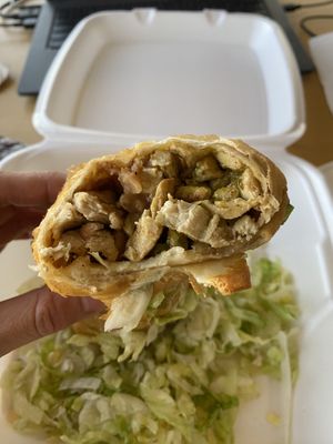 Vegan Chicken Chimichange   at Pelon's Baja Grill in Norfolk