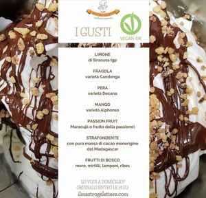 Gusti vegan at Il Mastro Gelatiere in Frosinone