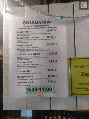 Breakfast at TrafoBaseCamp in Kroczyce