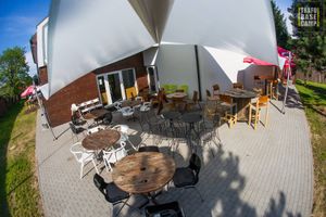 Outside at TrafoBaseCamp in Kroczyce