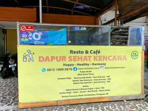 Outside at Dapur Sehat Kencana in Jakarta