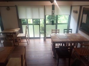 One part of the dining area at Ninifuni in Tokyo