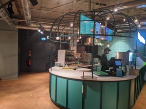 Inside of Vedang Plant Burger - Bikini Mall at Vedang - green burger | Bikini in Berlin