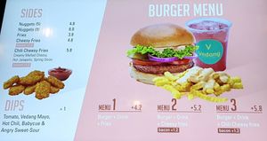 menu 3 #Veganuary at Vedang - green burger | Bikini in Berlin