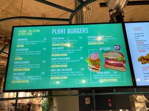 Menu at Vedang - green burger | Bikini in Berlin