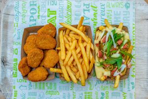 Menu at Vedang - green burger | Bikini in Berlin