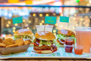 Menu at Vedang - green burger | Bikini in Berlin