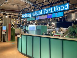 Inside bikini Berlin  at Vedang - green burger | Bikini in Berlin