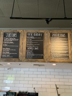 Menu at Farm Fresh Juice Company in Rocklin