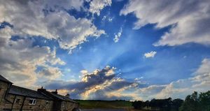 Goats and Oats evening views at Goats & Oats at Garsdale in Sedbergh