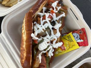 Street dogg at Pure Soul PB Eats in Sacramento