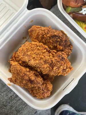 Chicken tenders at Pure Soul PB Eats in Sacramento