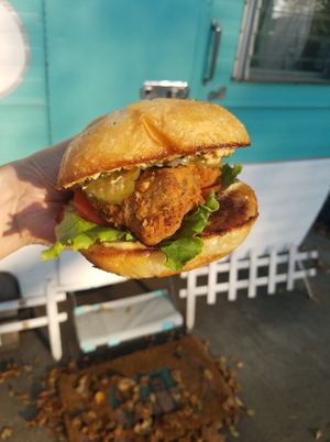 Pure Chick'n Sandwich at Pure Soul PB Eats in Sacramento