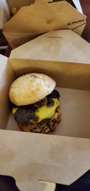 BBQ Burger at Pure Soul PB Eats in Sacramento