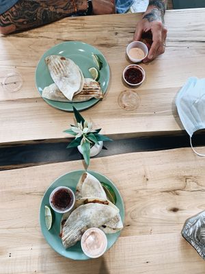Jackfruit tacos  at Naturally Vero in Chelsea