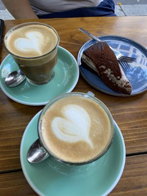 Coconut tiramisu cake was wonderful  at Fendricks in Berlin