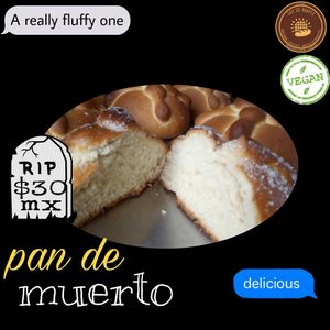 Pan de muerto at Sol de Maple in Cozumel