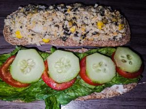 Chickpea tuna at Sol de Maple in Cozumel