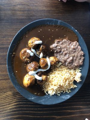 Mushroom mole 🍄   at Sol de Maple in Cozumel